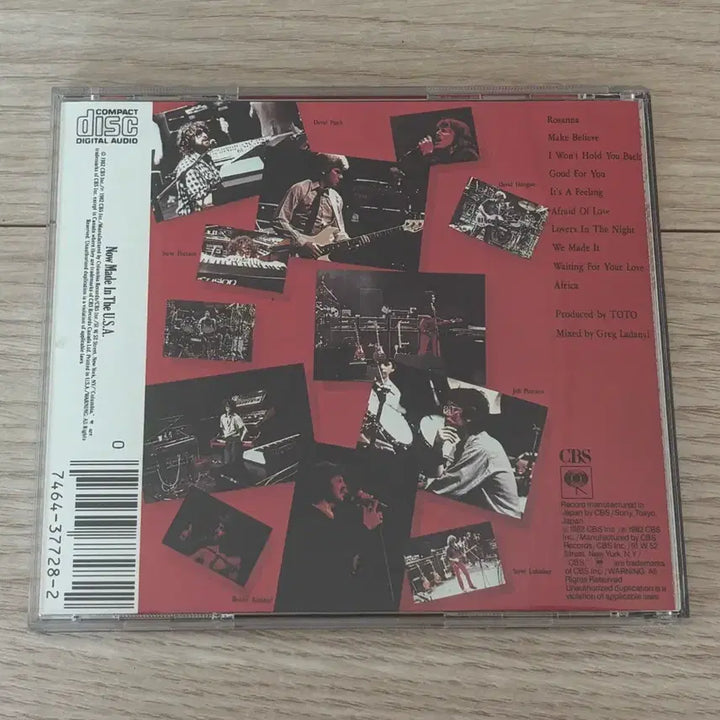 [BUNJANG] Toto IV 4th Album US First Press CD / Toto IV 토토 4집 CD 미국반 CBS SONY 초기 프레스