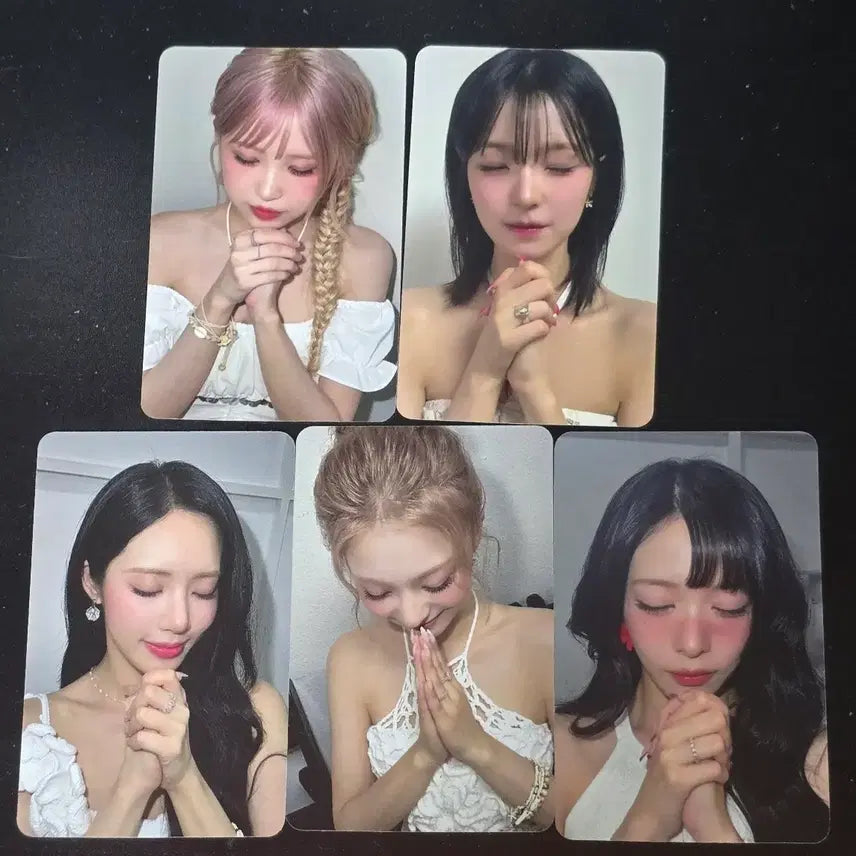 [BUNJANG] fromis_9 Glow me Apple Music In-Person Photocard 5 Types Bundle Set / 프로미스나인 Glow me 애플뮤직 대면 포토카드 5종 일괄