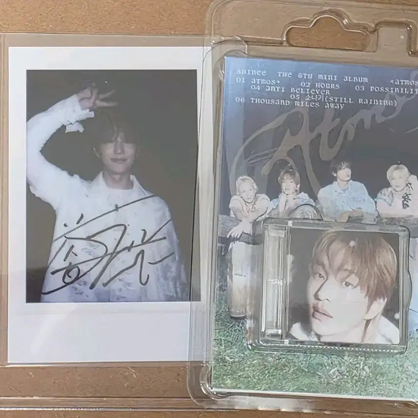 [BUNJANG] SHINee Onew Atmos Polaroids + SMini Bundle Set / 온유 진기 샤이니 애트모스 폴라+슴미니 세트