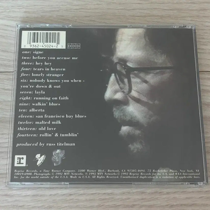 [BUNJANG] Eric Clapton Unplugged Original First Pressing CD / 에릭 클랩튼 ERIC CLAPTON Unplugged 언플러그드 CD 음반 미국반 오리지널 초판