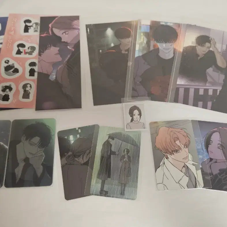 [BUNJANG] Sidenkkote Nuneureul Vol. 1-4 Goods Set: Postcard, Photocard, Lenticular Photocard Bundle / 시든꽃에눈물을 1~4권 굿즈 특전 엽서 포토카드 렌티큘러 포카 일괄