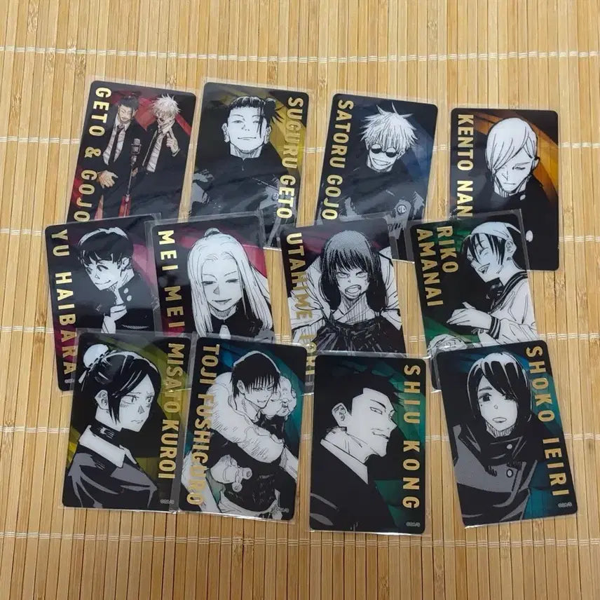 [BUNJANG] Jujutsu Kaisen Original Art Exhibition Gold Foil Clear Card - Volume 1: Hidden Inventory &amp; Mock-Death / 주술회전 원화전 금박 클리어 카드 회옥 옥절