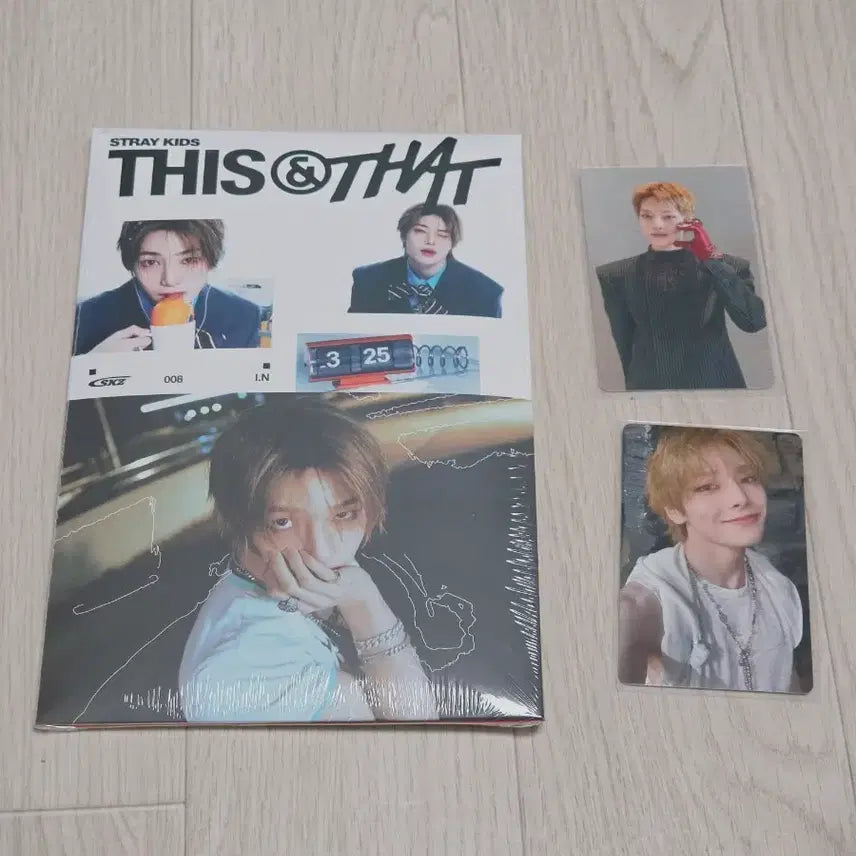 [BUNJANG] Stray Kids This &amp; That HMV Lucky Draw I.N Photocard Bundle Set / 스트레이키즈 디스앤댓 HMV 특전 럭드 아이엔 포카 일괄