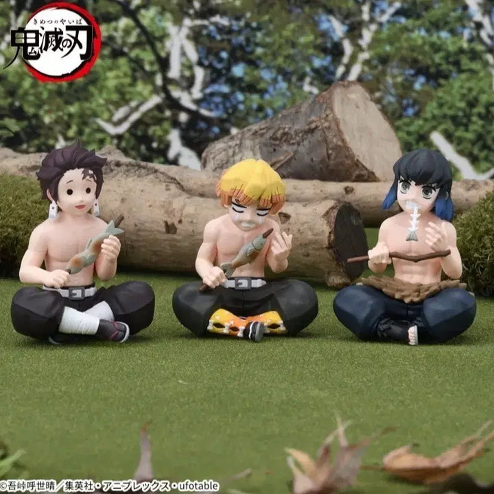 [BUNJANG] Demon Slayer: Kimetsu no Yaiba Unified Training Arc Chokonose Figure Set (Tanjiro, Zenitsu, Inosuke) / [ 일괄 ] 귀멸의 칼날 합동강화 훈련 쵸코노세 피규어