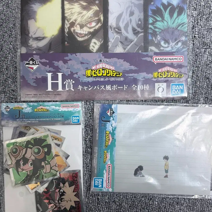[BUNJANG] My Hero Academia Ichiban Sho Sho Rui Set Canvas Board &amp; Stickers Postcards / 히로아카 쿠지 하위상 일괄