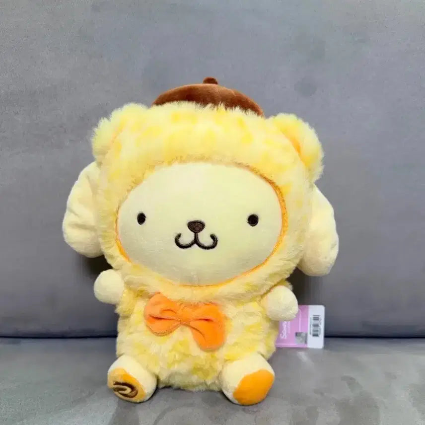 [BUNJANG] Sanrio Pompompurin Leopard Print Medium Plush / 산리오 정품 폼폼푸린 호피 중형 인형