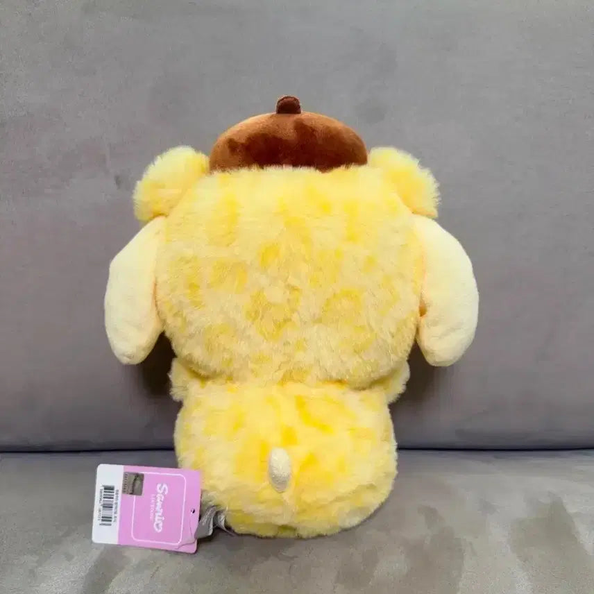 [BUNJANG] Sanrio Pompompurin Leopard Print Medium Plush / 산리오 정품 폼폼푸린 호피 중형 인형