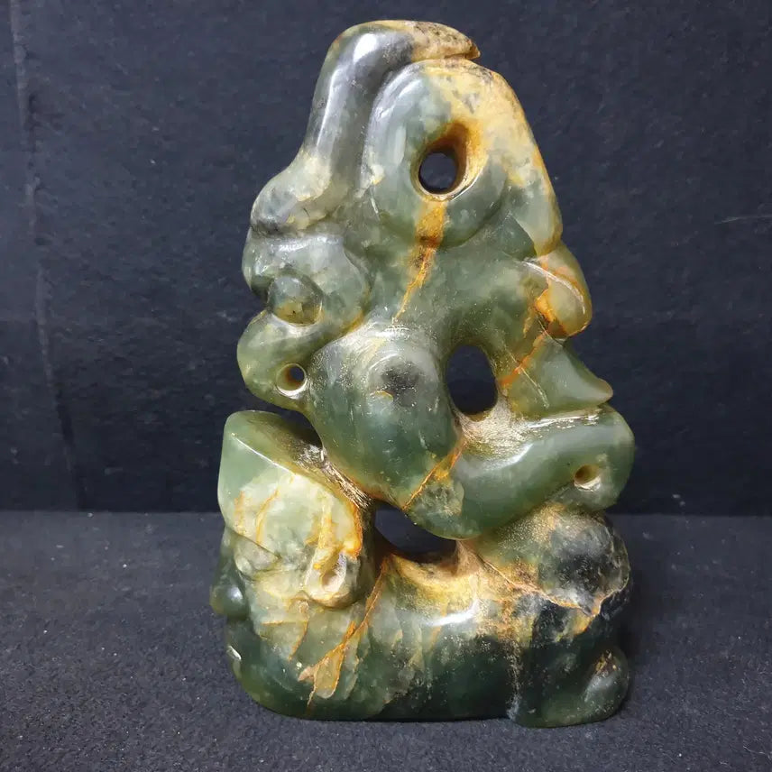 [BUNJANG] Vintage Jadeite Animal Assembly Sculpture / (수원만물)고급 청옥 고옥 동물 조립상