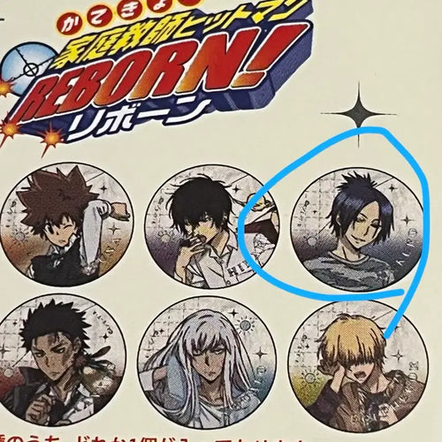 [BUNJANG] Reborn! (Katekyo Hitman Reborn!) Morning Version Random Can Badge Mukuro / 가정교사 히트맨 리본! 뱃지 가히리 팝업 랜덤 캔뱃지 모닝 버전