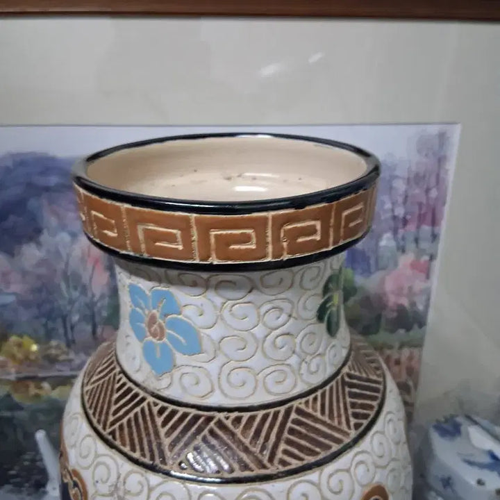 [BUNJANG] Four Gentlemen Porcelain Vase / 사군자 도자기