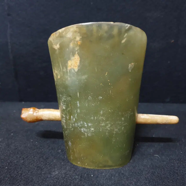 [BUNJANG] Museum-Grade Excavated Celadon Jade Huatiao Jade Go / (수원만물)박물관급의 출토 화전옥 청옥 옥고