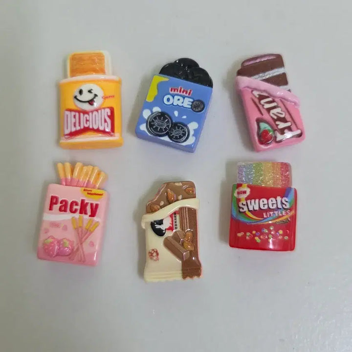 [BUNJANG] Snack Food Miniature Figurine Magnet / 간식 미니어처 음식 피규어 마그넷 자석