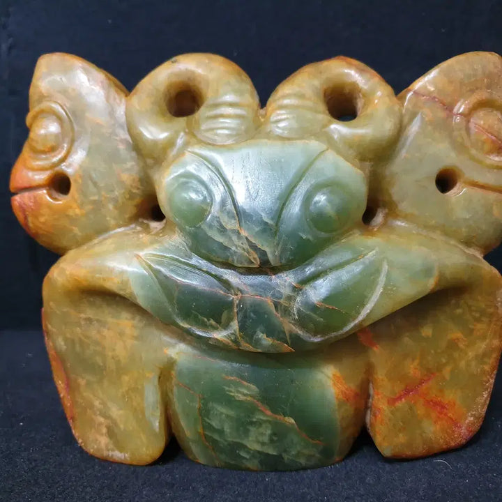 [BUNJANG] Hongshan Jade Artifact - Celadon Jade Carving / (수원만물)출토 청옥 고옥 홍산옥기