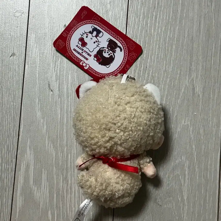 [BUNJANG] Monchhichi x Hello Kitty Collaboration Plush Keychain / 몬치치 헬로키티 인형키링