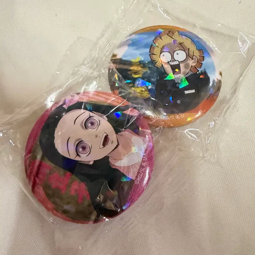 [BUNJANG] Demon Slayer Nezuko &amp; Zenitsu Badge Bundle / 귀멸의 칼날 네즈코 젠이츠 뱃지 일괄 핀매