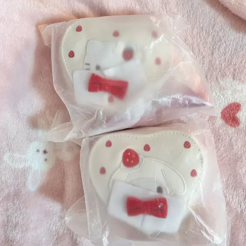 [BUNJANG] Sanrio Shortcake Heart Pouch Accessory Storage Case Bundle / 산리오 쇼트케이크 하트 파우치 쇼트케이크 액세서리 수납함 케이스 일괄