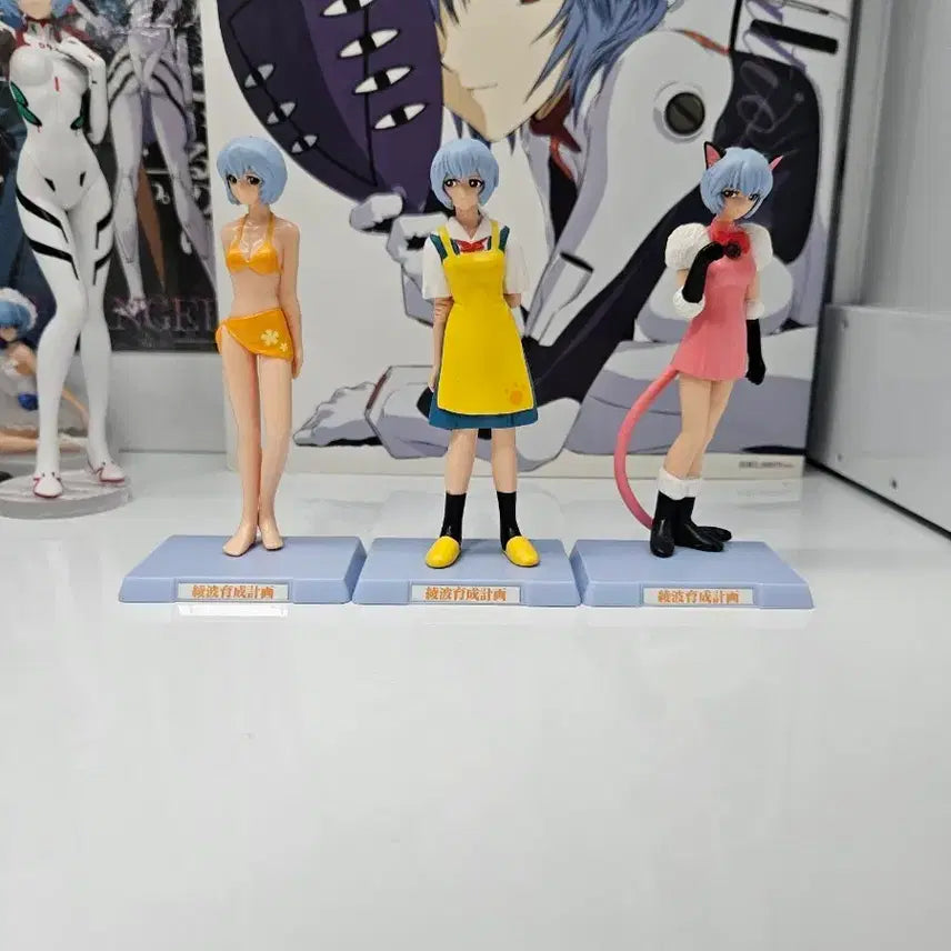 [BUNJANG] Neon Genesis Evangelion Ayanami Rei Training Plan Figure 3-Type Bundle Set / 신세기 에반게리온 아야나미 레이 육성 계획 피규어 3종 일괄