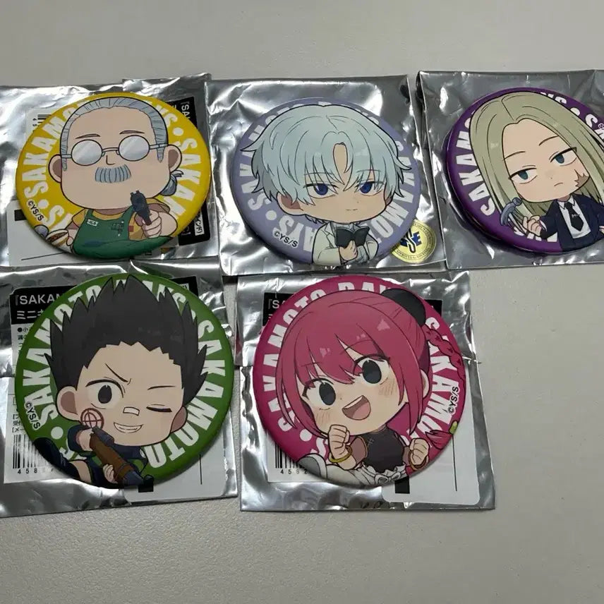 [BUNJANG] Sakura Days Tower Records Can Badge Bundle Set / 택포)사카모토데이즈 캔뱃지 타워레코드 sd 일괄