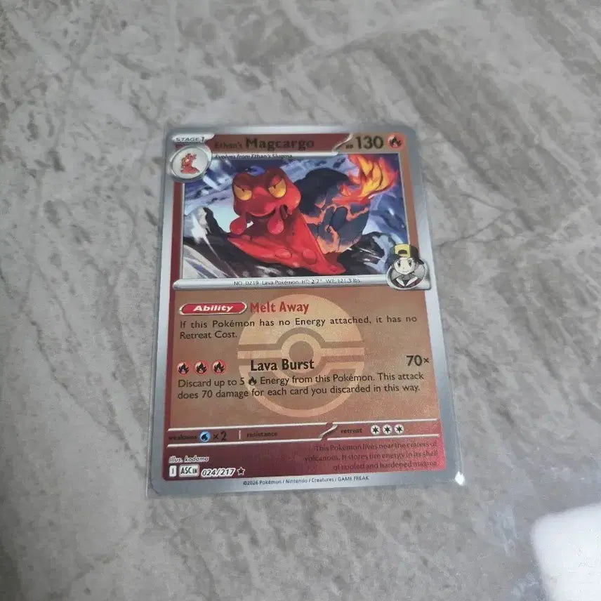 [BUNJANG] Pokemon Card (North America) Magcargo Holo / 포켓몬카드[북미] 마그카르고 홀로