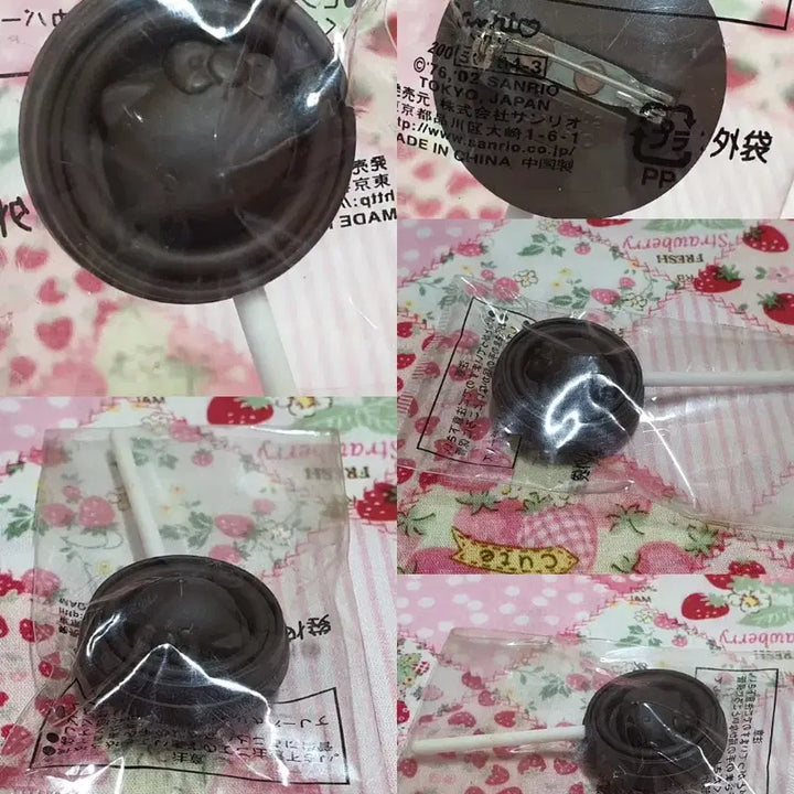 [BUNJANG] Classic Kitty Chocolate Pin Pepero Ballpoint Pens (Set of 2) / 고전 키티 초콜릿 핀 빼빼로 볼펜 2개 일괄