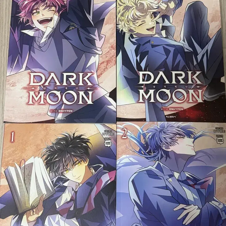 [BUNJANG] ENHYPEN DARK MOON Comic Book Set Volumes 1-4 / 엔하이픈 다크문 만화책 1~4권