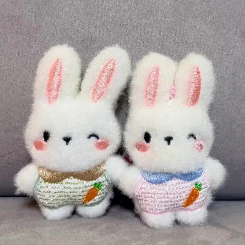 [BUNJANG] Flat Carrot Rabbit Keyring Plush / 플랫 당근 토끼 키링 인형