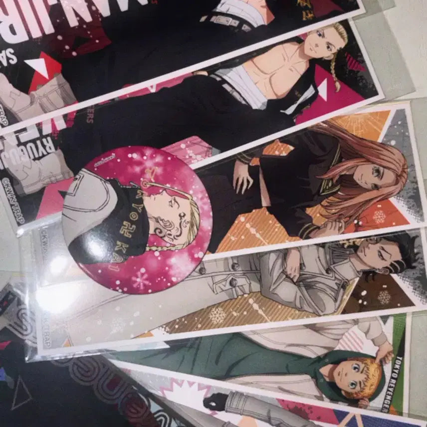 [BUNJANG] Tokyo Revengers Goods Bundle Set (Stickers &amp; Mikey, Draken, Kokonoi, Taiju, Inui, Takemichi, Hinata, Yuzuha) / 도쿄리벤저스 도리벤 굿즈 일괄 양도