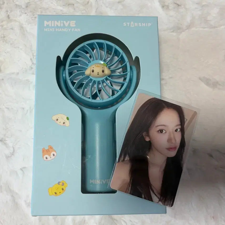 [BUNJANG] IVE Yujin Mini Bros Fan (Photocard Included) / 아이브 유진 미니브 팝업 굿즈 선풍기 판매(포토카드 포함)