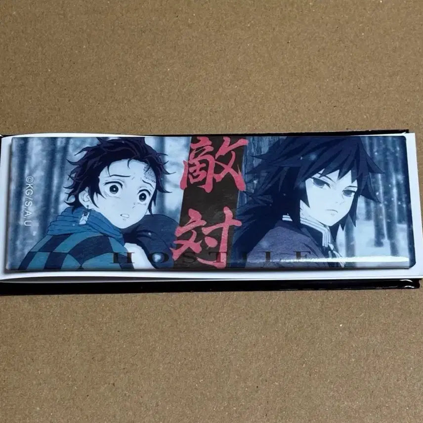 [BUNJANG] Demon Slayer ufotable Cafe Limited Long Can Badge / 귀멸의칼날 기유.탄지로.네즈코 ufotable카페 공식 전편 재방송 기념 장면 롱 캔뱃지