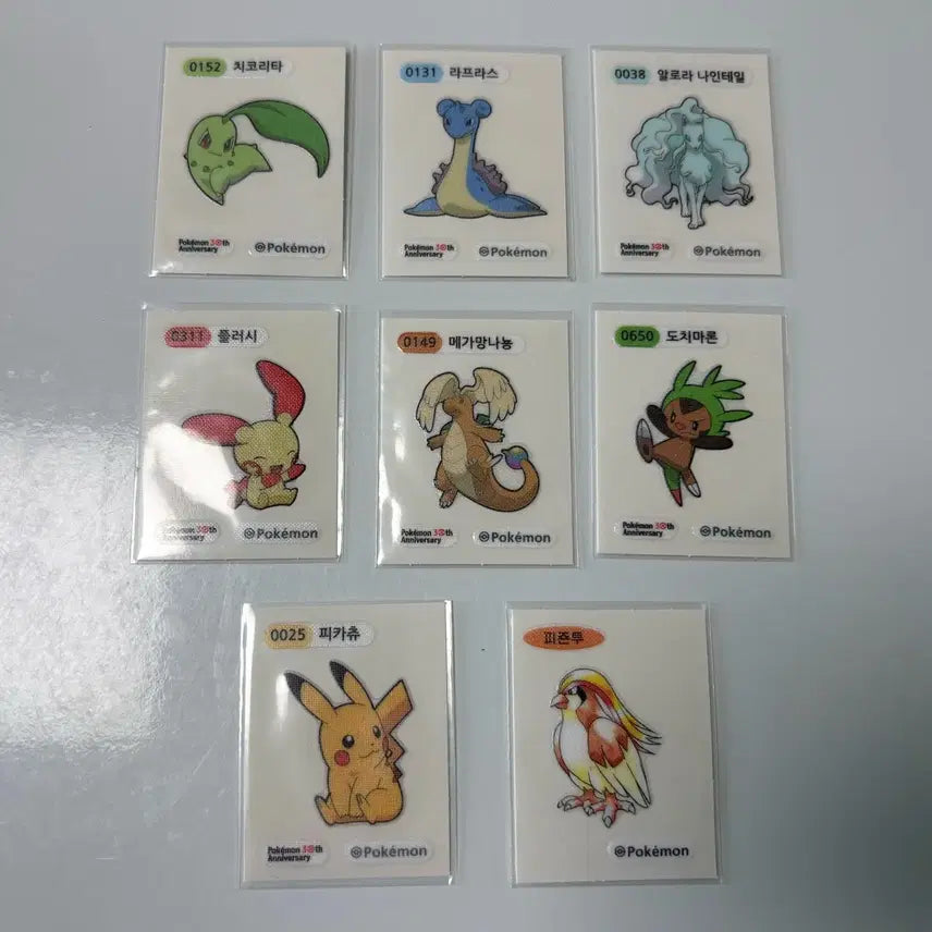 [BUNJANG] Pokemon Stick Decals Bundle Set / 포켓몬 띠부씰 일괄