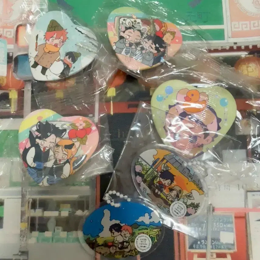 [BUNJANG] Haikyuu!! Acrylic Charm &amp; Badge Set / 하이큐 아크릴 키링 뱃지
