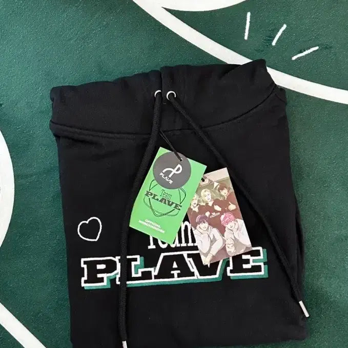 [BUNJANG] Team Plave Black Hoodie M Size / 팀 플레이브 후드 블랙 판매