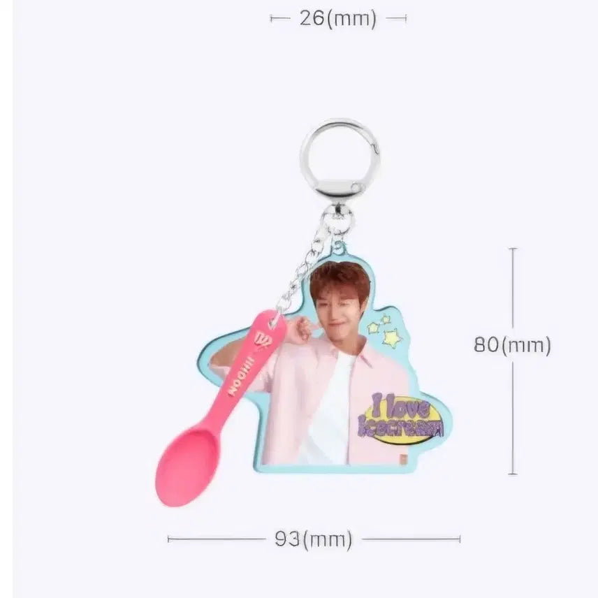 [BUNJANG] Park Ji Hoon Baskin Robbins Collaboration Keyring / 박지훈 배스킨라빈스 키링