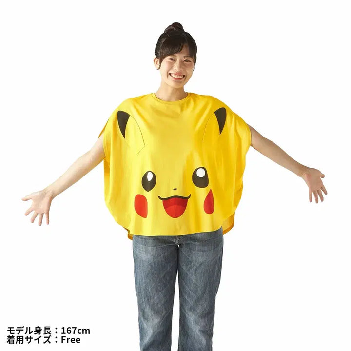 [BUNJANG] Pokemon Pikachu Close-up Short Sleeve T-Shirt / [포켓몬스터] 피카츄 클로즈업 반팔티 포켓몬센터 DX 정품