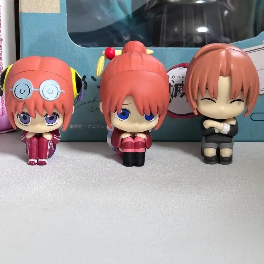 [BUNJANG] Gintama Machiboke Gacha Figures Bundle Set - Kagura, Kamui, Shinsuke, Yoshiwara / 일괄) 은혼 마치보케 가챠 피규어 카구라 카무이 삼젯 요시와라