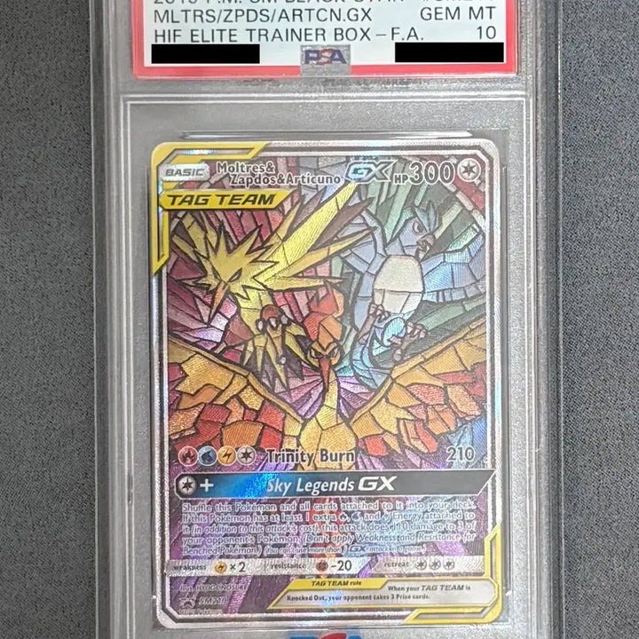 [BUNJANG] Pokemon Card North American Edition Fire, Zapdos, Moltres Tag Team Special Illustration PSA 10 / 포켓몬카드 북미판 삼새 태그팀 특일 PSA 10