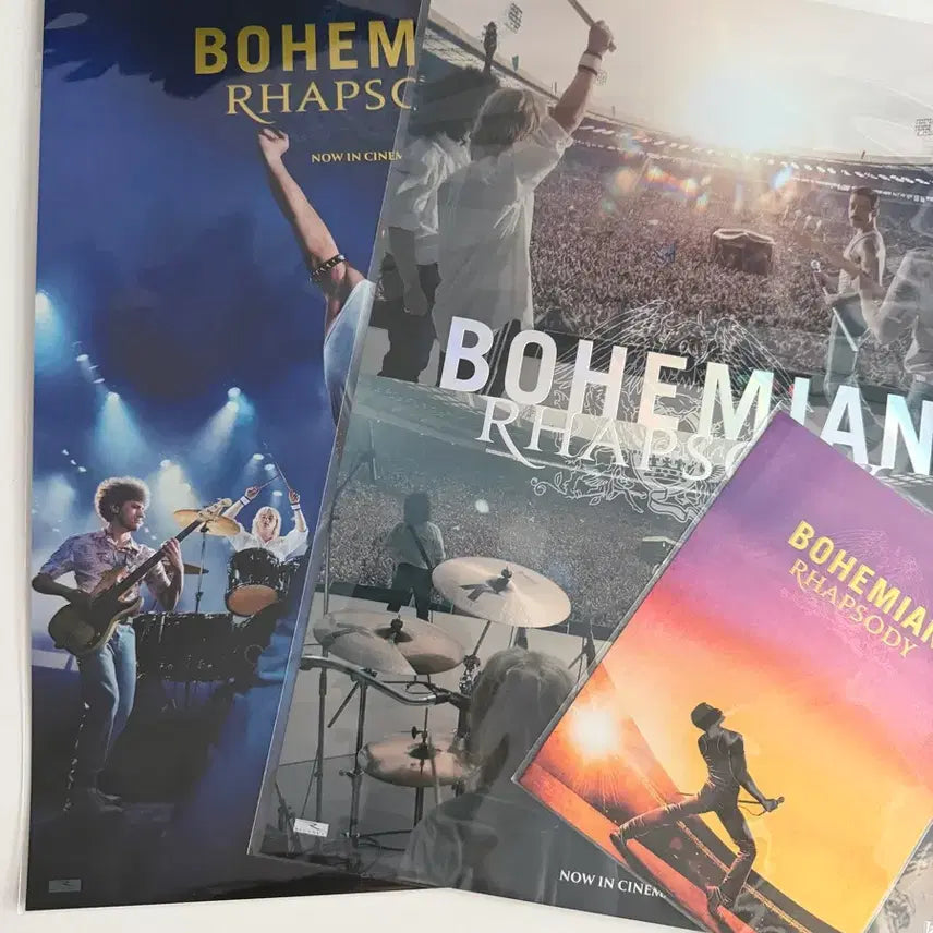 [BUNJANG] Bohemian Rhapsody Cinema Archive, Poster, and Art Card Bundle / [3종일괄]보헤미안 랩소디 시네 아카이브 + 광음시네마 포스터 + 아트카드 특전 롯데시네마