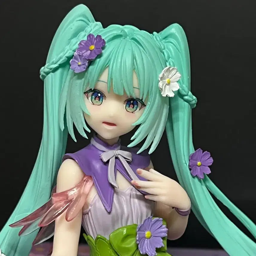 [BUNJANG] Hatsune Miku Flower Fairy Version Noodle Stopper Figure / 개봉품 하츠네미쿠 피규어 미쿠 플라워페어리 피규어 미쿠 누들스토퍼