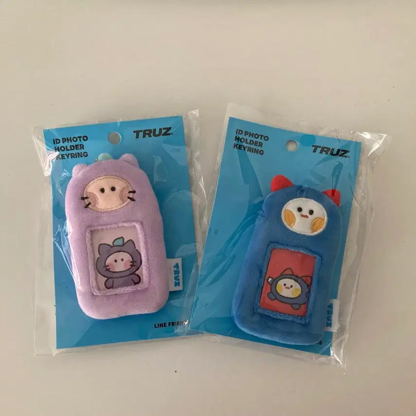 [BUNJANG] Line Friends TRUZ Proof Photo Holder Keyring / 라인프렌즈 트루즈 증명사진 홀더키링1개