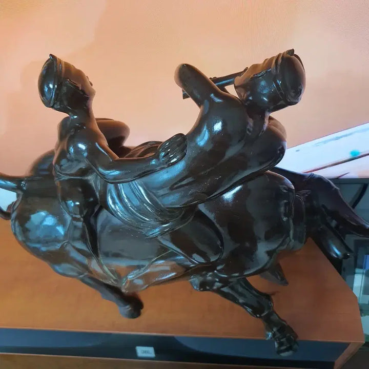 [BUNJANG] Rare African Ebony Water Buffalo Sculpture / 세상에서 가장 비싸고 귀한 아프리카 흑단