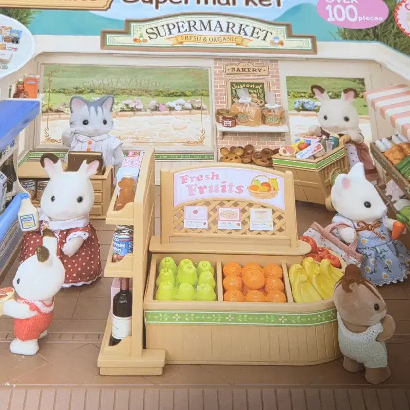 [BUNJANG] Sylvanian Families 2887 Supermarket (Unassembled, Opened) / 미조립 올드 실바니안 2887 슈퍼마켓 단순 개봉품