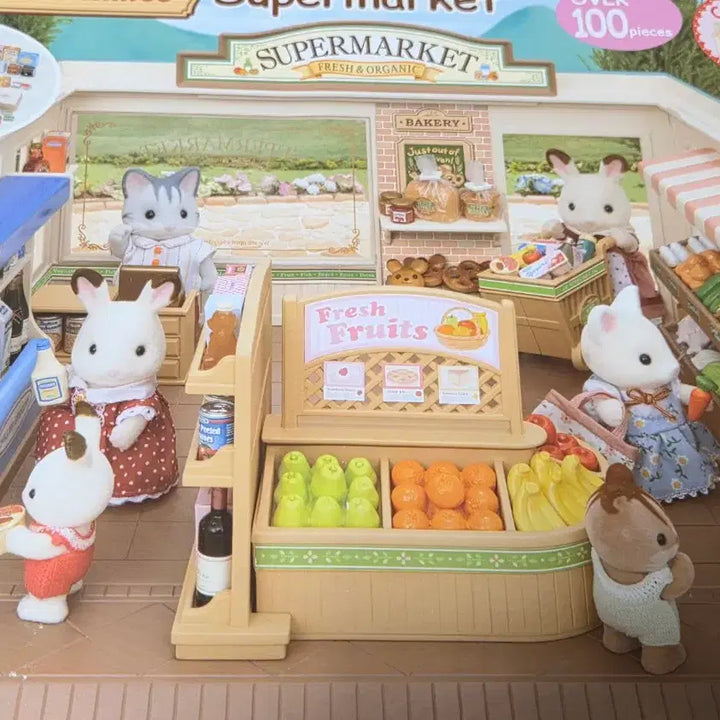 [BUNJANG] Sylvanian Families 2887 Supermarket (Unassembled, Opened) / 미조립 올드 실바니안 2887 슈퍼마켓 단순 개봉품