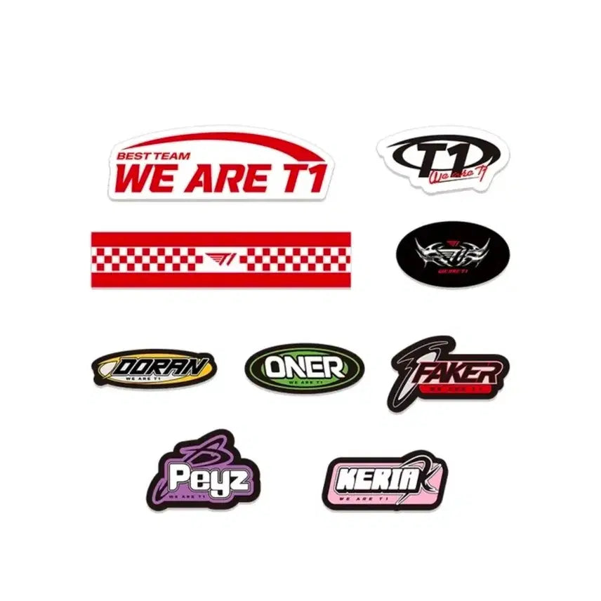 [BUNJANG] T1 x ABLY Doran, Oner, Faker, Zeus, Keria Sticker Pack / 티원 에이블리 도란 오너 페이커 페이즈 케리아 스티커팩 양도판매