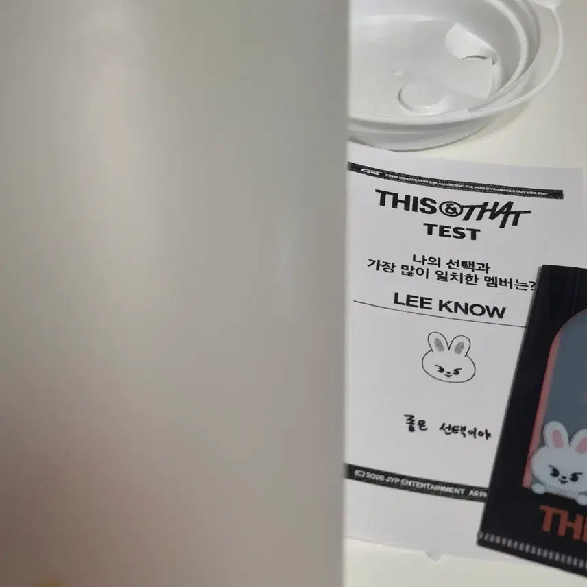 [BUNJANG] Stray Kids Felix (Lee Know) This &amp; That Popup Reusable Cup Bundle Set / 스키즈 팝업 리유저블 컵 리노 + 미니 L파일 리빗 일괄 양도