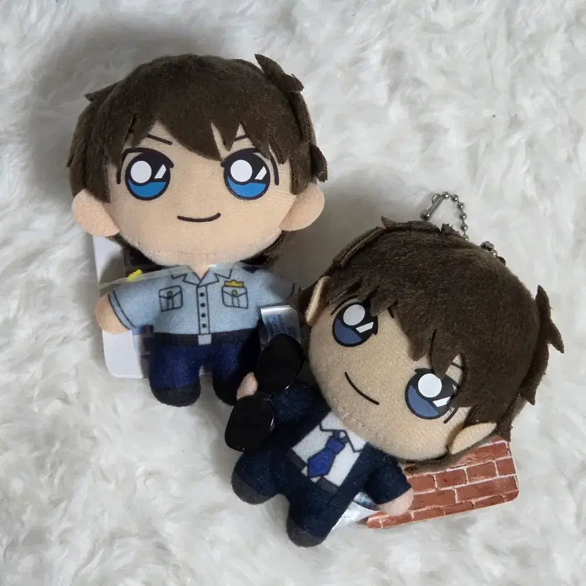 [BUNJANG] Detective Conan Matsuda Jinpei Mascot Plush Doll Bundle Set / (일괄) 명탐정코난 마츠다 진페이 마스코트 누이 인형 송보윤 동기조