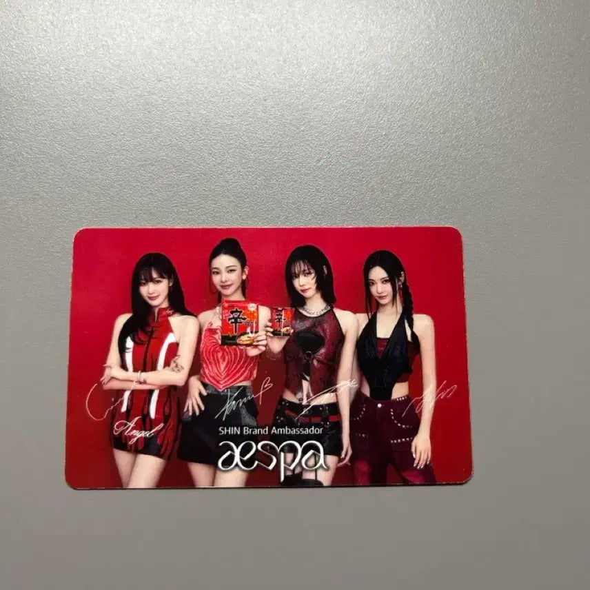 [BUNJANG] Aespa Shin Ramyun Photocard / 에스파 신라면 포카