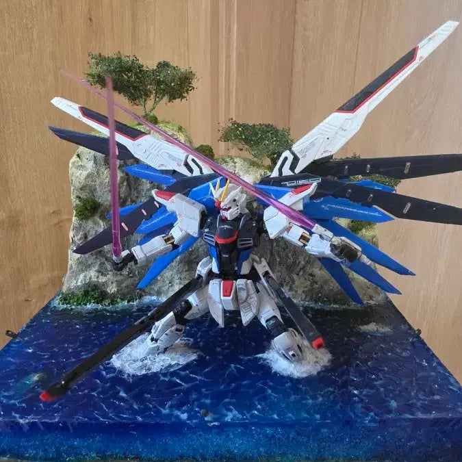 [BUNJANG] RG Freedom Gundam Diorama / RG프리덤 디오라마