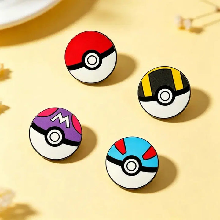 [BUNJANG] Monster Ball 4-Set Badge Set / 몬스터볼 4종 세트 뱃지 악세사리 가방 아이템