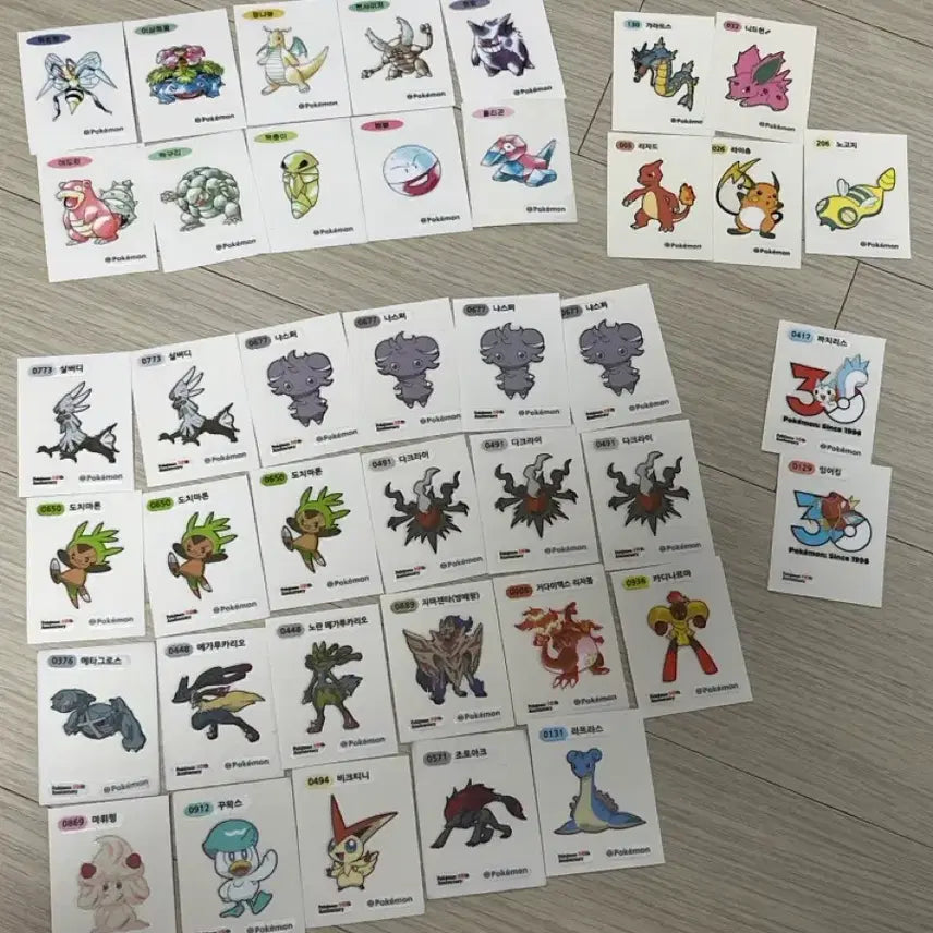 [BUNJANG] 30th Anniversary Pokémon Stickers / 30주년 포켓몬스터 띠부씰