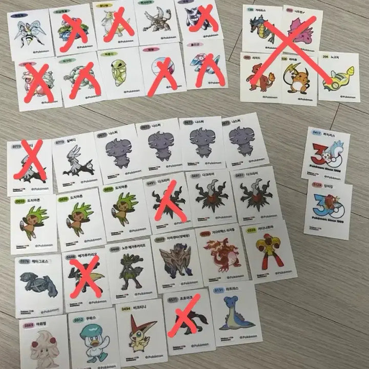 [BUNJANG] 30th Anniversary Pokémon Stickers / 30주년 포켓몬스터 띠부씰